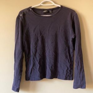 Blue long sleeve shirt